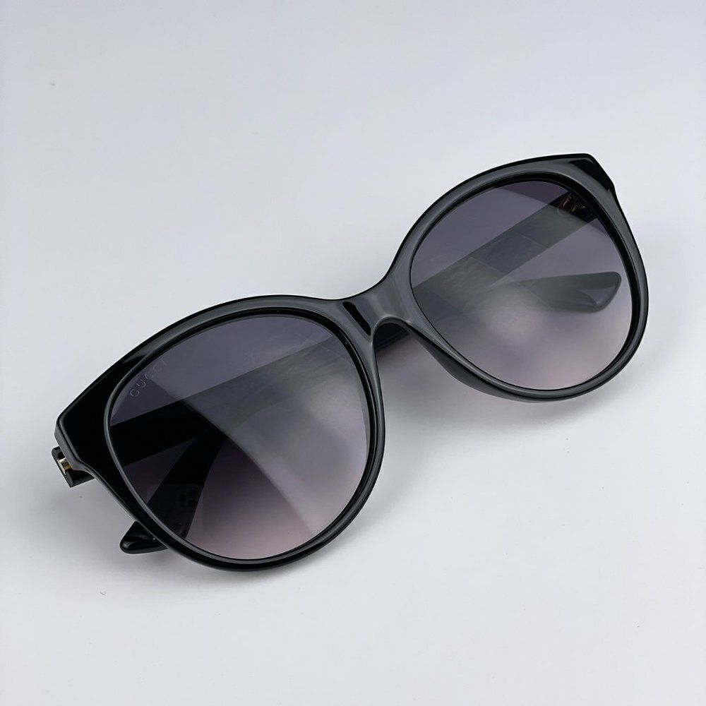 NEW GUCCI GG0631S 001 Black Violet Cat Eye Gradient Women Sunglasses - Picture 7 of 11